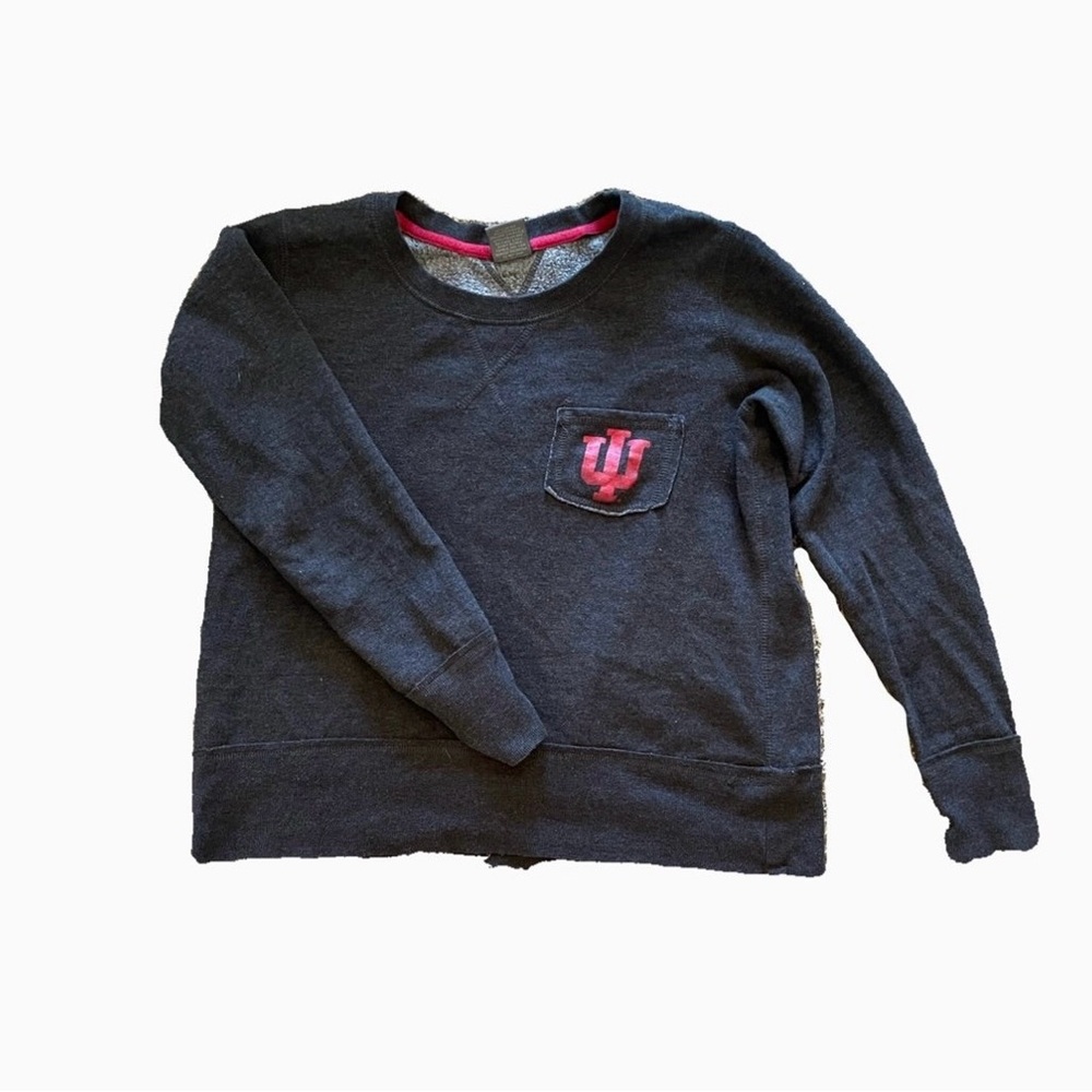 Men's Black Sweater with Red Logo